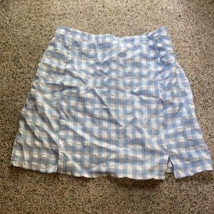 ꧁ gingham pencil skirt ꧂